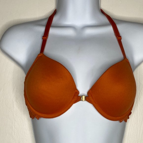 Gillian & O’Malley Padded Racerback Lace Bra 34A F - Picture 1 of 7